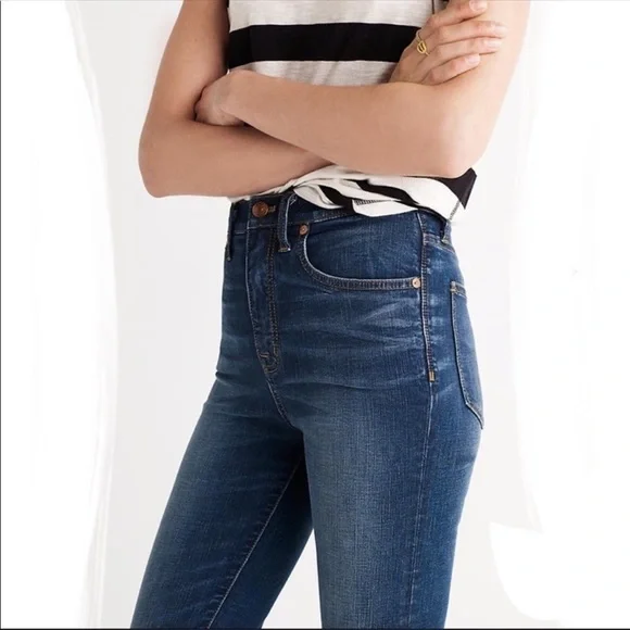 Madewell Rivet & Thread Slim Straight High Waist Jeans - Picture 5 of 15